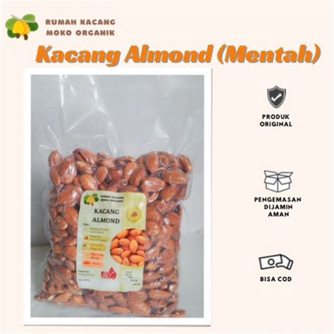 Jual Kacang Almond Mentah 1 Kg Shopee Indonesia