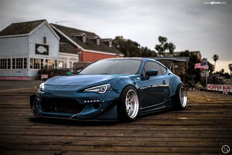 Scion Fr S With A Full Body Kit By Rocket Bunny And Aggressive Stance