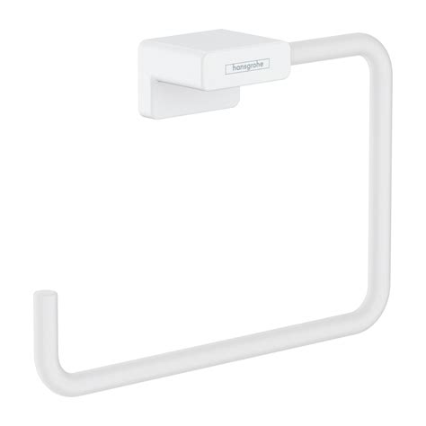 Anneau Porte Serviette Hansgrohe Addstoris Blanc Mat Leroy Merlin