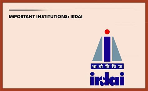 Important Institutions: IRDAI - | KSG Bengaluru | Best IAS Coaching For ...