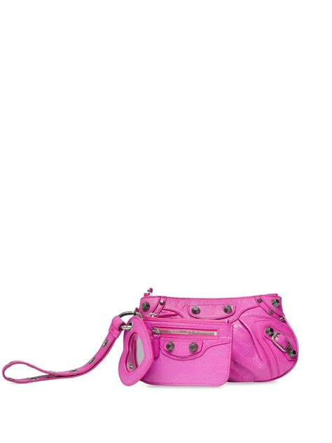 Balenciaga Le Cagole Mini Multi Pouch In Pink Modesens