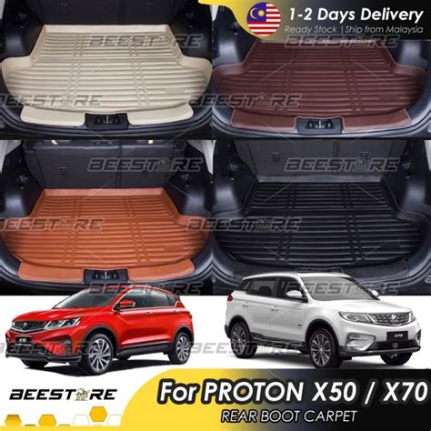 Proton X X Rear Car Boot Tray Cargo Compartment Carpet Leather