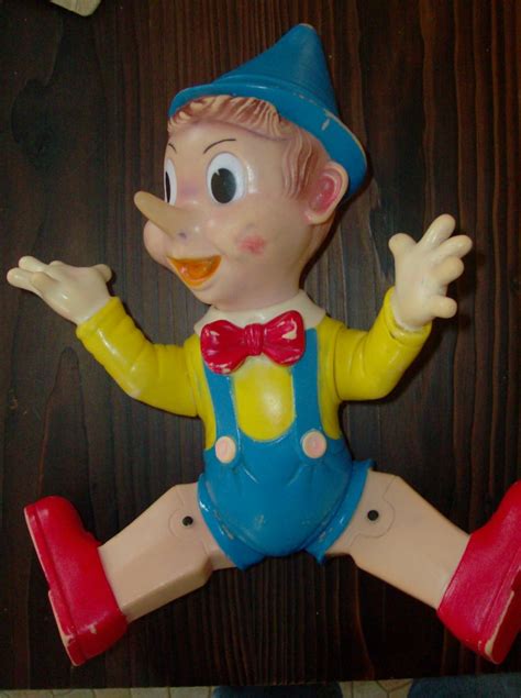 Walt Disney Pupazzo Pinocchio Ledra Ledraplastic Tipo Rubbertoys Anni