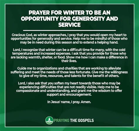 7 Prayers For Winter With Bible Verses Praying The Gospels