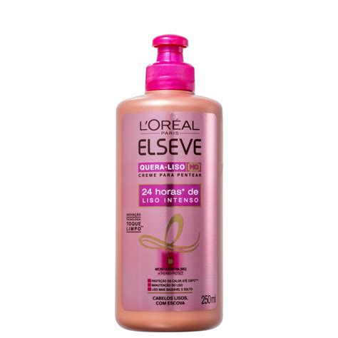 Creme De Pentear Elseve Quera Liso MQ Beleza Na Web Creme Para