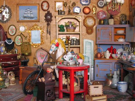 112 Scale Antique Shop Dollhouse Miniature Rooms Miniature Crafts Bakery Interior Room