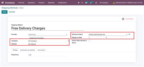 How To Set Up The Delivery Method With Odoo 15 Inventory