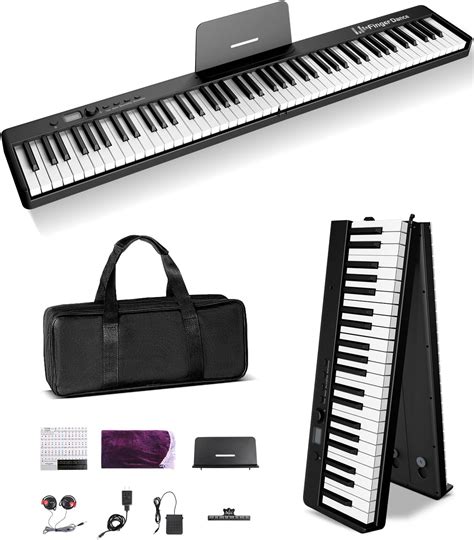 Finger Dance Folding Piano Electric Piano Keyboard With Stand Full Size