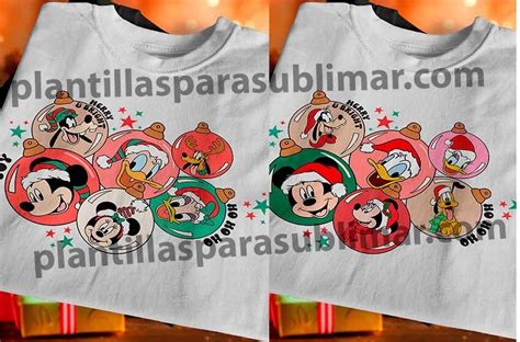 Navidad Mickey Y Sus Amigos Plantillas Plantillas Para Sublimar The