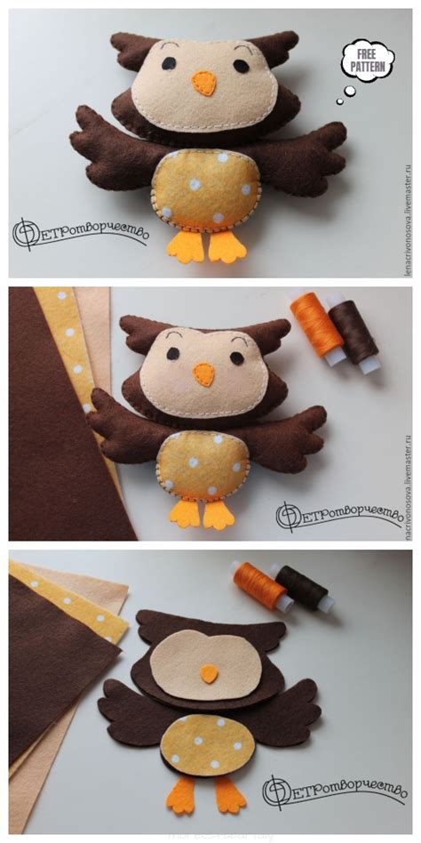 35 Free Sewing Pattern Of A Felt Owl RhowainPoyraz