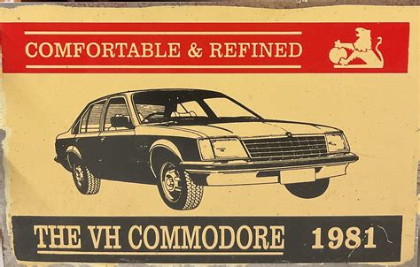 THE VH COMMODORE 1981 – Rusty Tin Signs