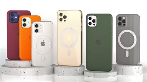 Funda De Silicona Para Iphone 12 Mini Con Magsafe Kumquat Modelo 3d 19