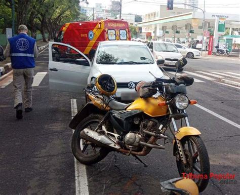 Siate Atende Motociclista Ferido Em Colis O De Tr Nsito Em Foz Do