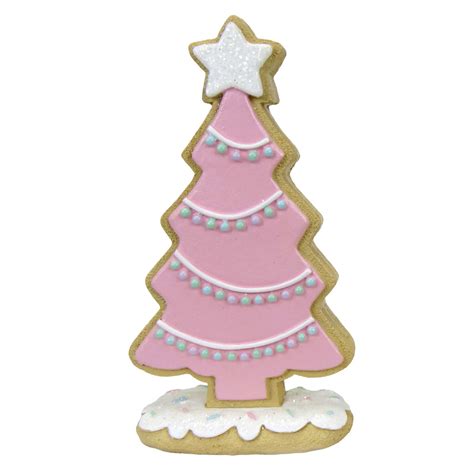 Mrs Claus Bakery Pink Cookie Tree With Garland Decor In Christmas