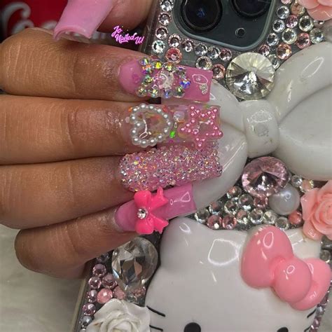 The Xtra Nail Tech 🦄 On Instagram “pink 🎀 Lanailtech Lanails