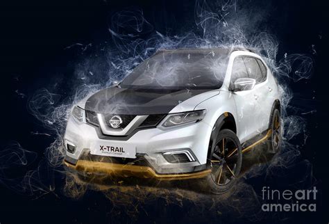 SMK00806 Nissan X-Trail Premium Crossover Drawing by Marietta Beatty ...
