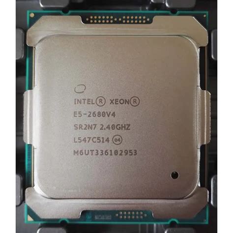 Original Cpu Intel Xeon E5-2680 V4 2.0ghz 35mb Cache 14 Core Server ...
