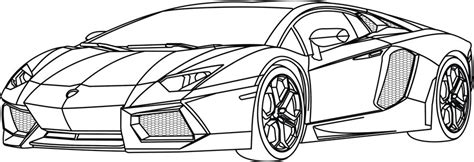 Lamborghini Car Sketch at PaintingValley.com | Explore collection of ...