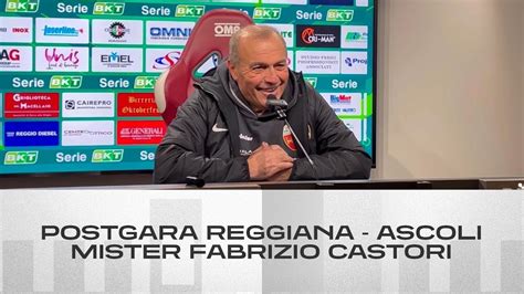 Mister Fabrizio Castori Postgara Reggiana Ascoli Ascoli Calcio