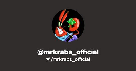 Mrkrabs Official Twitter Tiktok Linktree