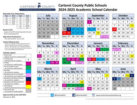 Carteret County Schools Calendar 24-25[PDF] - EduCounty