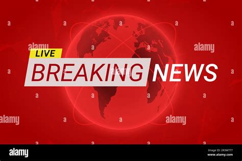 Breaking News Tv Report Template Vector Background Channel Banner