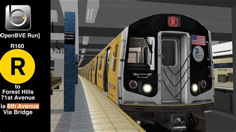 OpenBVE RP Multiplayer NYC Subway R160A Zoho Wrap R Train Via 6th Av