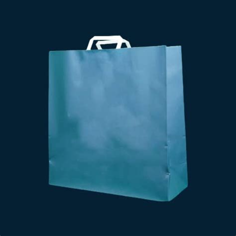 Sac Papier Kraft Bleu 46 14X45 La Boutique Surfilm