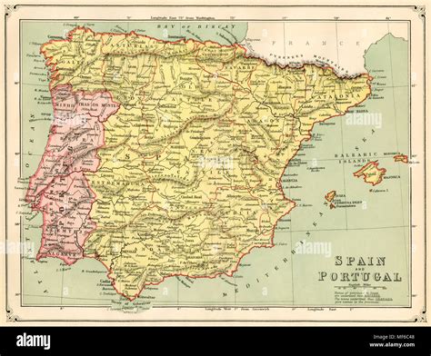 Portogallo E Spagna Cartina
