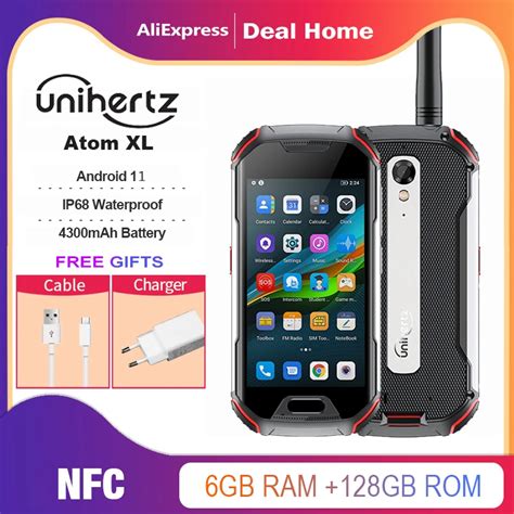 Unihertz Atom XL DMR Walkie Talkie Rugged Mobile Phone IP68 Waterproof