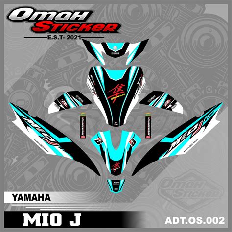 Jual Decal Yamaha MIO J Sticker Decal Lis Variasi MIO J Full Body