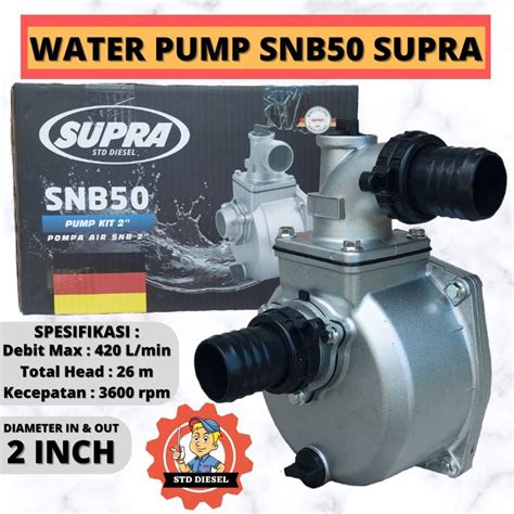 Jual WATER PUMP BODY SNB50 2 MERK SUPRA BADAN POMPA AIR UNTUK POMPA 2