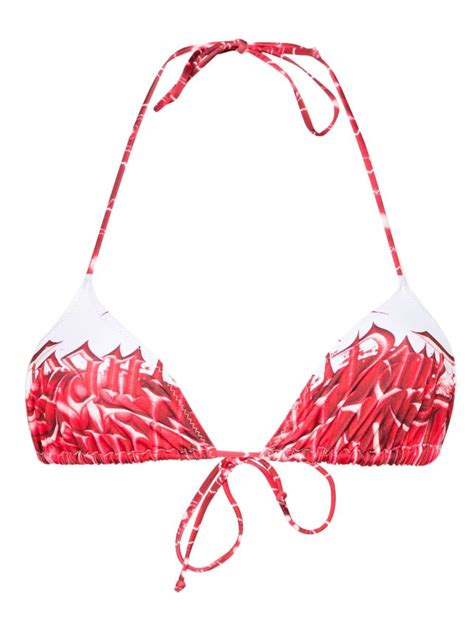 Jean Paul Gaultier Diablo Bikini Top Red Editorialist