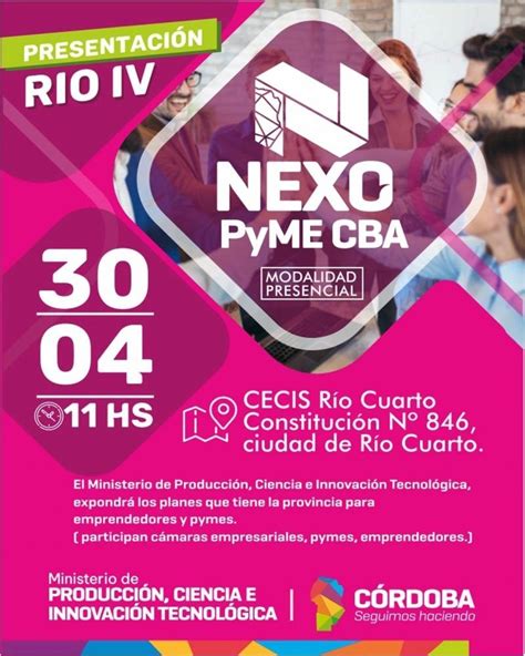 Nexo PyME se presenta en Río Cuarto LV16 ar