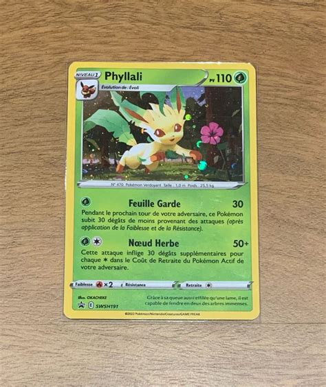 Carte Pokemon Phyllali Holographique Promotionnelle Pokemon Beebs