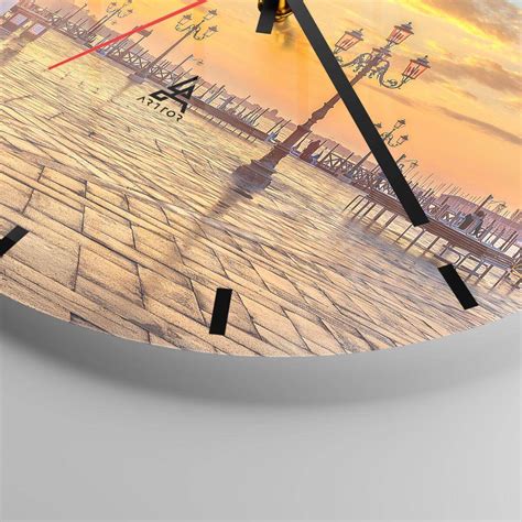 Horloge murale Arttor Où est tout le monde Cadran à lignes Forme