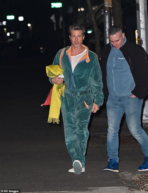 Brad Pitt Shows Off His Typically Bold Sense Of Style As He Sports A