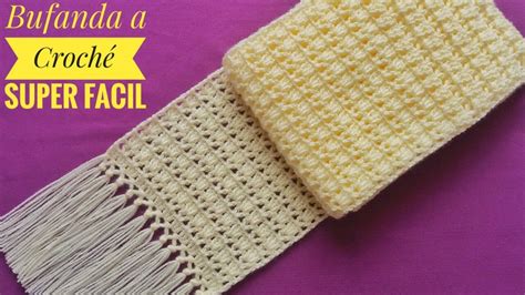 🧣cómo Tejer Bufanda A Croché Chalina Tejida A Crocheteasy Crochet