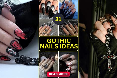 simple gothic nails 11