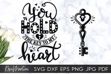 You Hold The Key To My Heart Vintage Key Svg File For Etsy