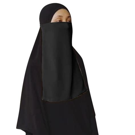 Light Niqaab Islamic Facecover Islamic Khimar Muslim Women Wear Half Niqab Nida Soft No Stretchy