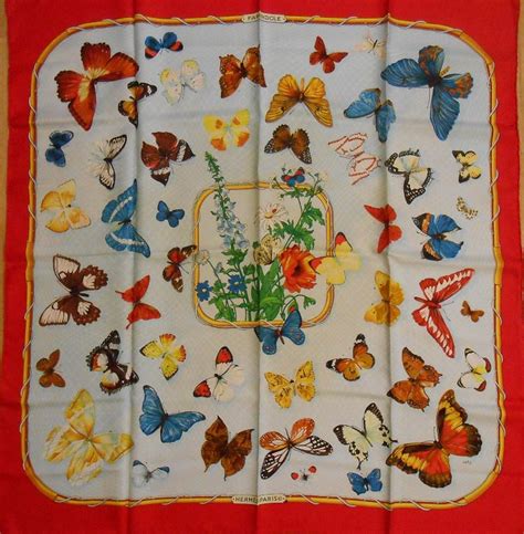 Hermès Hermes Vintage 1985 Farandole Butterfly Print Silk Catawiki