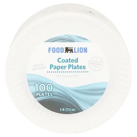 Save On Food Lion Paper Plates Coated 9 Inch Order Online Delivery