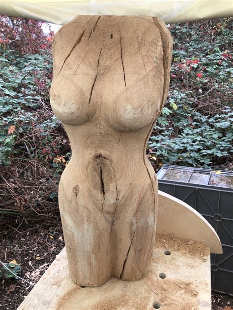 Anna Skulptur Aus Eiche Skulptur Holz Holz Skulptur Holzbildhauer