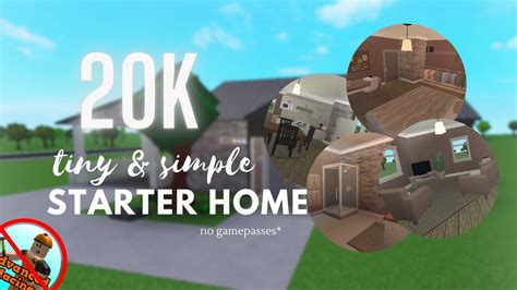 Bloxburg Speedbuild 20k Tiny Simple Starter Home No Gamepasses