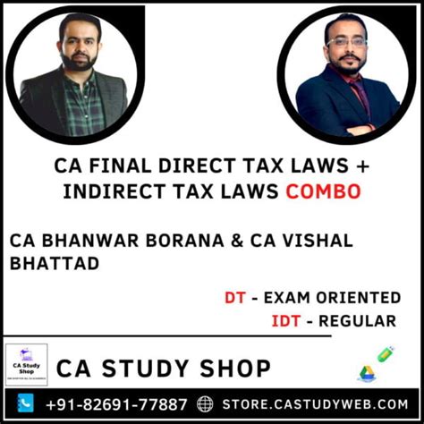 Ca Final New Syllabus Dt Exam Oriented Idt Regular By Ca Bhanwar Borana