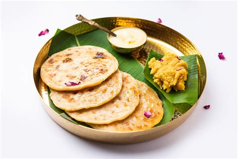 Puran Poli Puran Roti Holige Obbattu Or Bobbattlu Is Indian Sweet