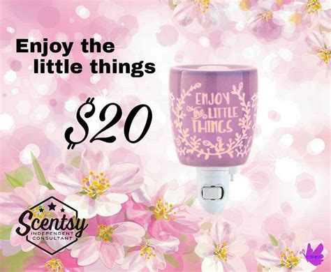 Enjoy The Little Things Nightlight Warmer This Cute Whimsical Saying Will Cheer You Up Every