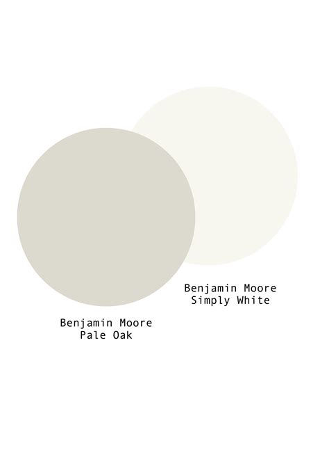 Colour Inspiration Benjamin Moore Pale Oak Simply White Paint