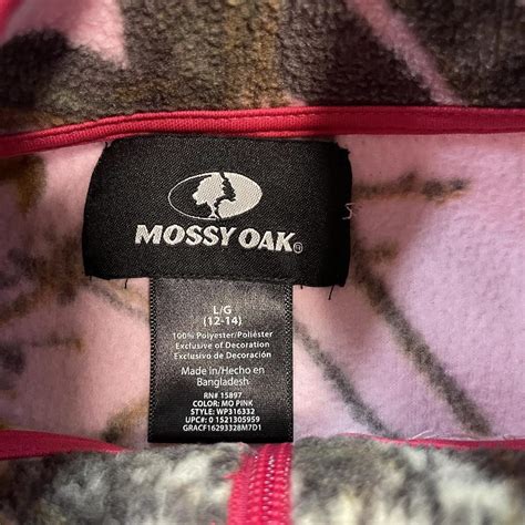 Vintage Aop Pink Camo Mossy Oak Womans Fleece Depop